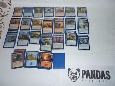 MtG Magic the Gathering blau rotes Energy Deck