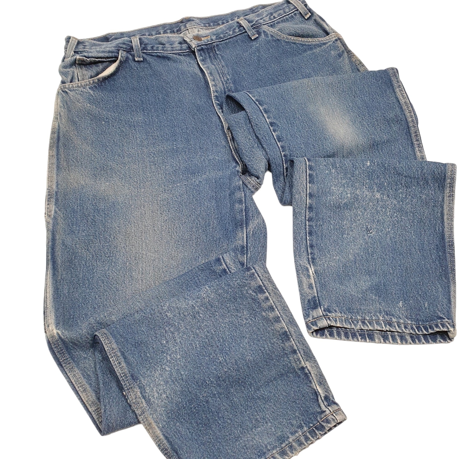 DICKIES Carpenter Jeans Regular Fit Blue Denim Trousers Mens Carpenter W38 L32 image 4