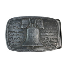 1975 Declaration of Independence Wyoming Studio James Lind Metal Belt Buckle