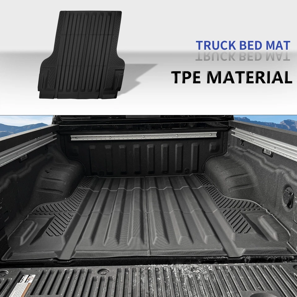 Floor Mats 5FT Truck Bed Liner Cargo Mat For 2022-2025 Nissan Frontier Crew Cab - Image 2 of 4