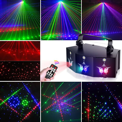 Laser Bühnenlicht 9-EYE RGB DMX DJ Projektor Disco Strobe Beam KTV Party Licht
