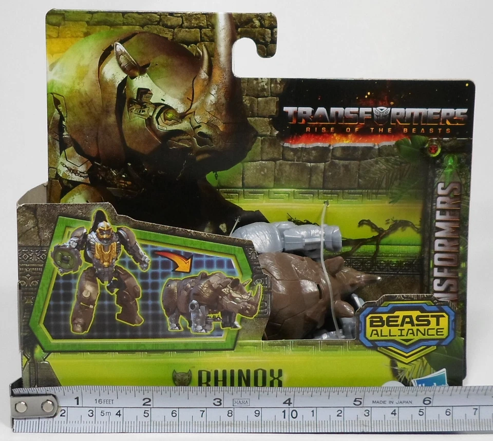 TRANSFORMERS 2023 RISE OF THE BEASTS RHINOX BATTLE CHANGERS ROBOT MIB SEALED - Image 2 of 4