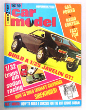Nov 1968 CAR MODEL Magazine car kits slot car racing all scales