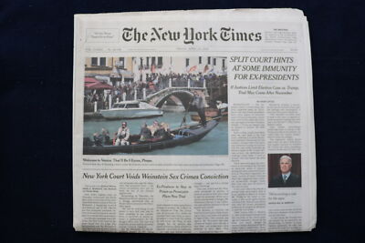 2024 APRIL 26 NEW YORK TIMES - SPLIT COURT HINTS AT SOME IMMUNITY EX-PRESIDENTS
