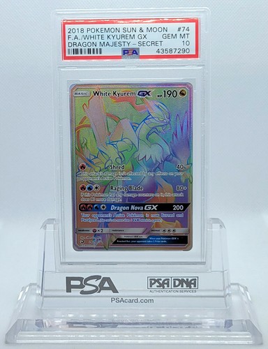 White Kyurem-GX graded PSA 10 for sale on eBay