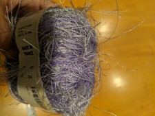 New Plymouth Yarn COLORLASH LILAC 15 Eyelash 220 Yard Ball 100 Polyester Purple