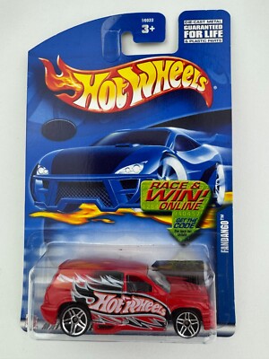Hot Wheels Fandango Wheels Race& Win Card 2002 No Collector Number