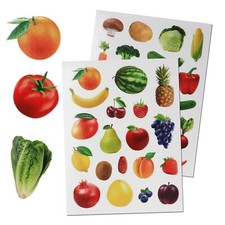 Fruit and Veggies Stickers For Kids Arts and Crafts Stickers for School 190 Pack