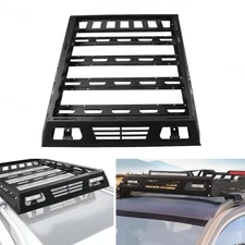 57x43''x7" Roof Rack SUV Top Cargo Luggage Carrier Basket with Light Bracket