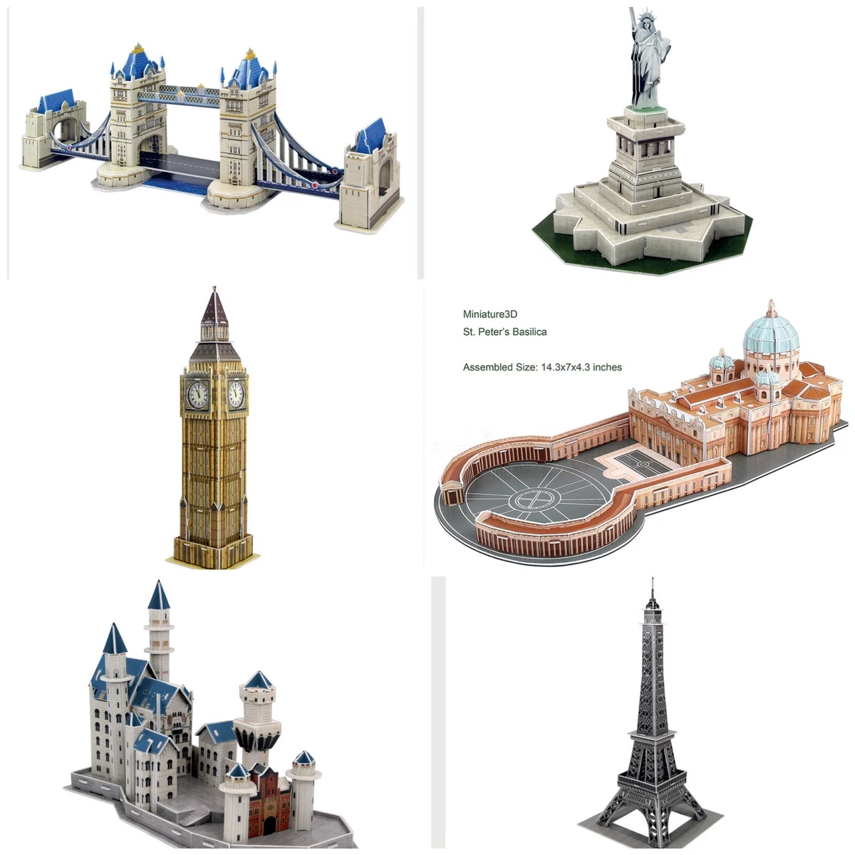 Playtive Junior 3D Puzzle Choice 1 Of 6 Monuments New!!!