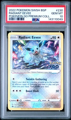 2022 POKEMON SWSH BLACK STAR PROMO #230 RADIANT EEVEE PSA 10