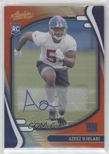 2021 Absolute Rookies Spectrum Orange Signatures 58/75 Azeez Ojulari Auto n1u
