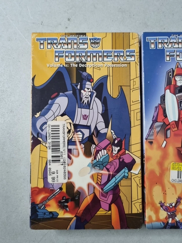 Transformers (VHS, 2000) Animated Vol 11 12 Size Matters Factory Sealed New  - Image 4 of 4