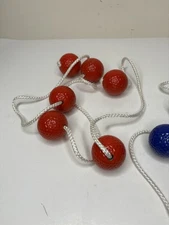 Ladder Ball Toss Game Replacement BALLS Set Red Blue No Ladder Set of 6