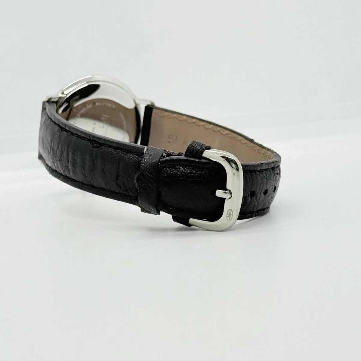 JUNGHANS Watch Max Bill Hand-Wound 027/3702.00 3919 Black Leather Men's Working image 6