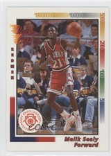 1992-93 Wild Card Malik Sealy #P-6 Rookie RC 0m0. rookie card picture