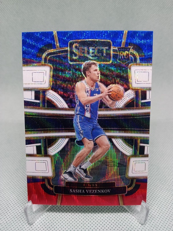 2023-24 Panini Select - Concourse Sasha Vezenkov #74 Tri-Color Prizm (RC)