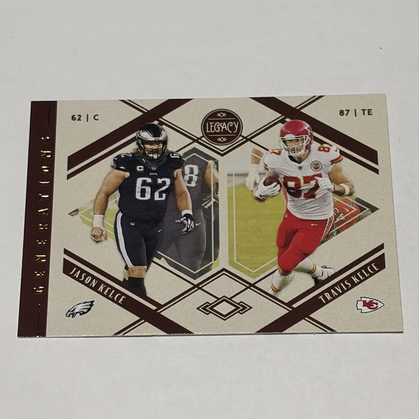 2021 Panini Legacy - Generations Travis Kelce, Jason Kelce #G-6