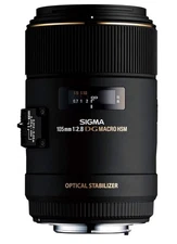 Sigma 105mm F2.8 EX DG OS HSM Macro Lens for Nikon F DSLR Camera
