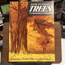 Vintage How To Draw Trees Frederick Garner Art Instruction Book Walter Foster
