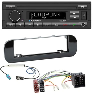 Blaupunkt USB DAB Bluetooth MP3 Autoradio für Fiat Panda (ab 2012) - glänzend - Bild 1 von 4