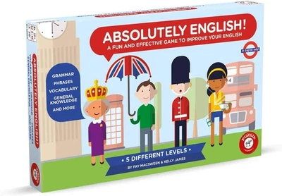 Piatnik Absolutely English Neuauflage Spiel Quiz Lernspiel Englischkenntnisse - Bild 1 von 3