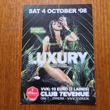 Vintage 2008 Club Rave Flyer Luxury Naughty By Nature Club 7Evenue Zaandam Dutch