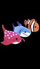 Zhu Zhu Aquarium 3 Pack - Shark, Manta, Clownfish, Children Ages 4 