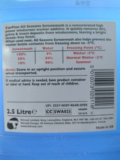 All Seasons Screenwash High Power Concentrate 2.5L Litre x 4 4.20 per litre