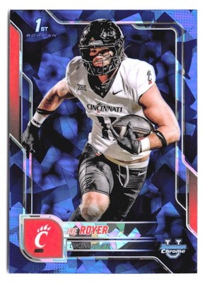 2025 Bowman University Chrome Sapphire - Joe Royer #120 Rookie 1st Cincinnati