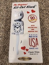 WHITE KITKAT KLOCK CLOCK