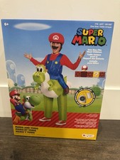 Disguise Mario and Yoshi Inflatable Child Costume 6 y/o and up Kids Fan Included