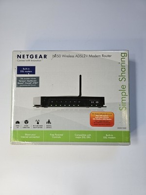Netgear DGN1000 N150 Wireless ADSL2 + Modem Router 100NAS