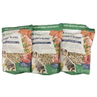 Dr Marty Nature's Blend Freeze Dried Raw Dog Food 48 Oz 3 Bags of 16 Oz