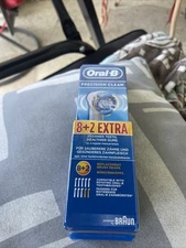 Braun Oral-B Precision Clean Replacement Toothbrush Heads 8+2 Extra Pieces (10)