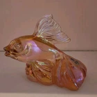 Sean Fenton 2002 Iridescent Pink Koi Fish Glass Messenger #1141