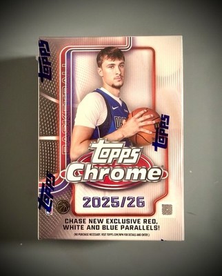   2025-26 Topps Chrome Basketball Blaster Box Sealed  From Fresh Case In Hand