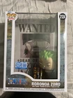 Funko Pop! Roronoa Zoro Wanted Poster #2124 One Piece Exclusive Vinyl