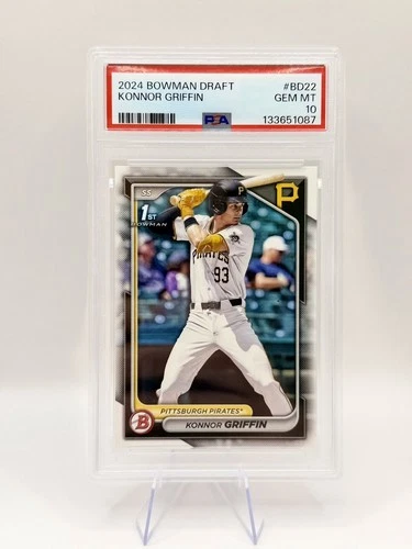 2024 BOWMAN DRAFT #BD22 KONNOR GRIFFIN 1st BOWMAN PSA 10