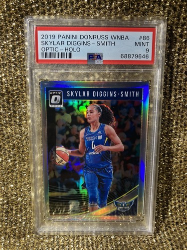 Skylar Diggins 2019 Panini Optic Silver Holo Refractor Mercury WNBA PSA 9
