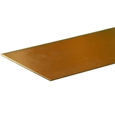 K & S Metals - Brass Strip: 0.025" Thick x 2" Wide x 12" Long