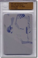 2007 Jaime Garcia Rookie Printing Press Plate RC BGS 1/1