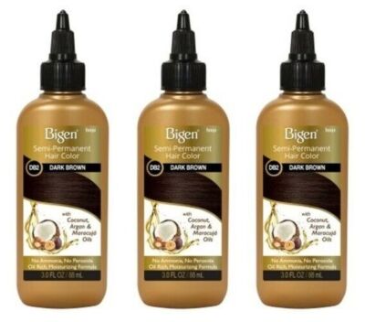 BL Bigen Semi-Permanent Haircolor #Db2 Dark Brown 3oz each *Three Pack*