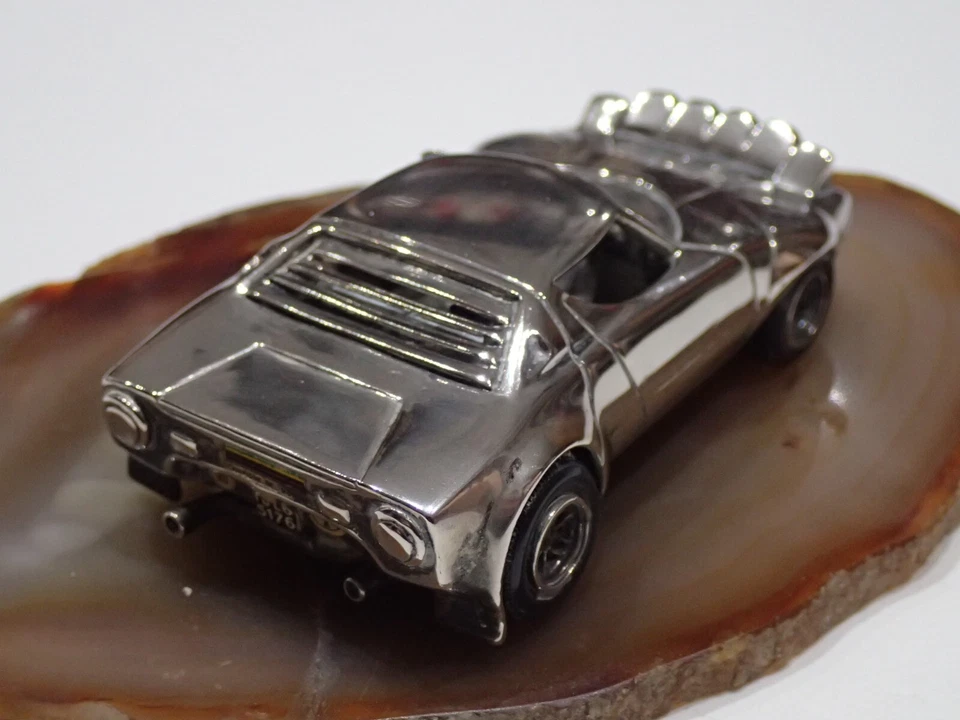 LANCIA STRATOS MICHELE CONTI IN ARGENTO EDIZIONE LIMITATA SCALA 1:43 (S) - Immagine 4 di 4