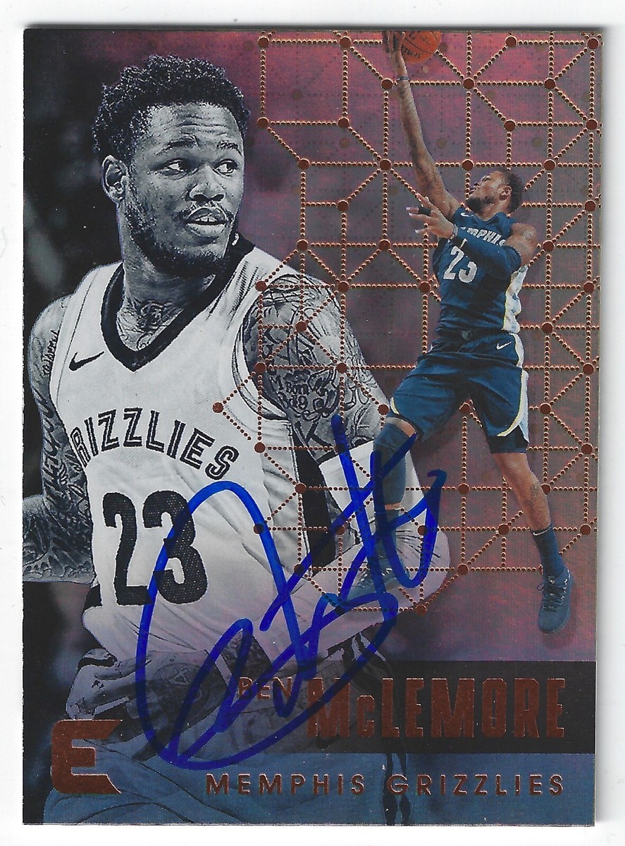 BEN McLEMORE MEMPHIS GRIZZLIES SIGNED ARD KINGS ROCKETS LA LAKERS
