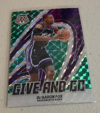 2023-24 Panini Mosaic #4 De'Aaron Fox Give and Go green Mosaic