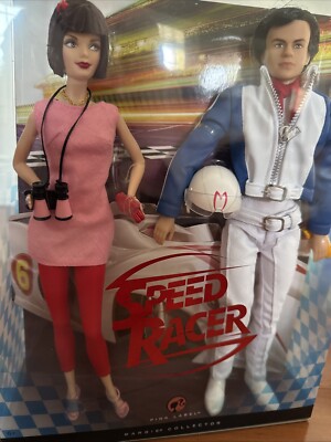 2007 Mattel Barbie Pink Label “SPEED RACER” Barbie and Ken Doll