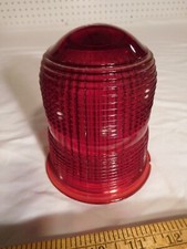 Bright Red Illuminating Vintage Red Stoplight Lens K 21 Made In Usa Bright Red Illuminating Vintage Red Stoplight Lens K 21 Made In Usa