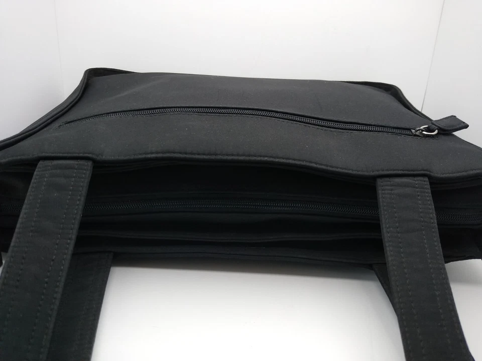 Bolso de Mano Grande de Microfibra Kenneth Cole Reaction Negro Bolso de Negocios Cartera 15x12x4 Foto 4 de 4