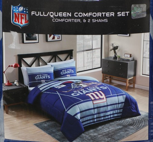 NFL New York Giants 3pc Full/Queen Comforter Set - Picture 2 of 8